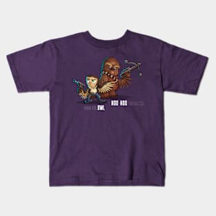 Han Sol-OWL and c-HOO-HOO-hewbacca Kids T-Shirt